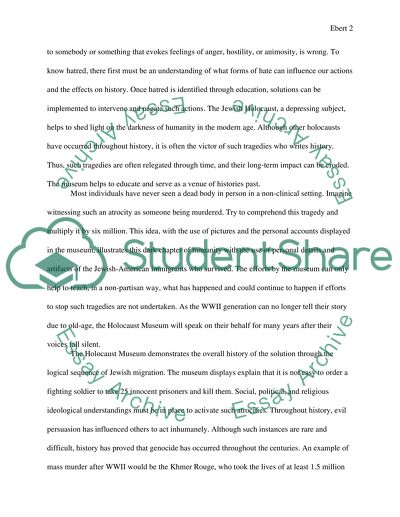 The Holocaust Museam Report