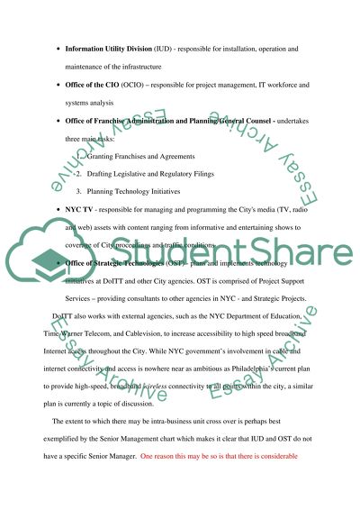 The Department of Information Technology and Telecommunications