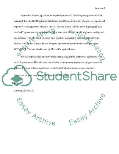 Violation of International Trading Rules against NAIOS States