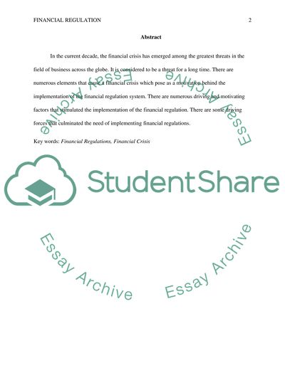 Financial Regulation