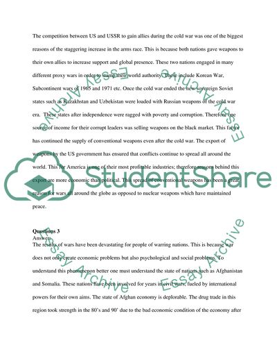 A Sense of Insecurity in the Entire World