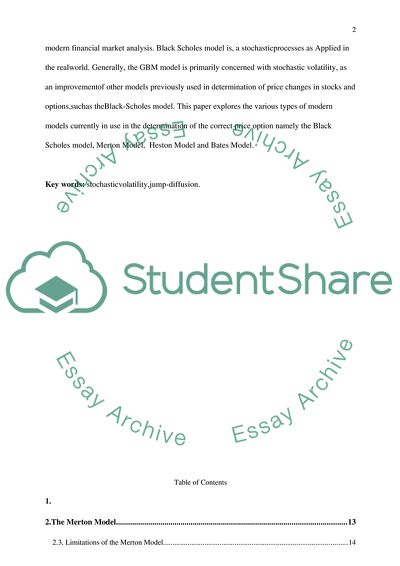 Modern Pricing Models