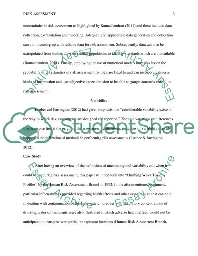 Its Utilization and Limitations, Risk Characterization and Epidemiologic Transition of Disease