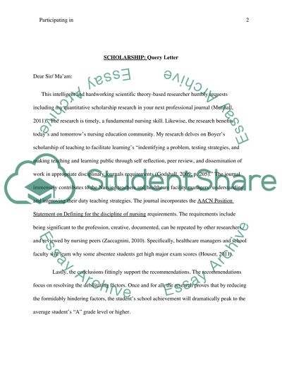 Participating in Scholarship