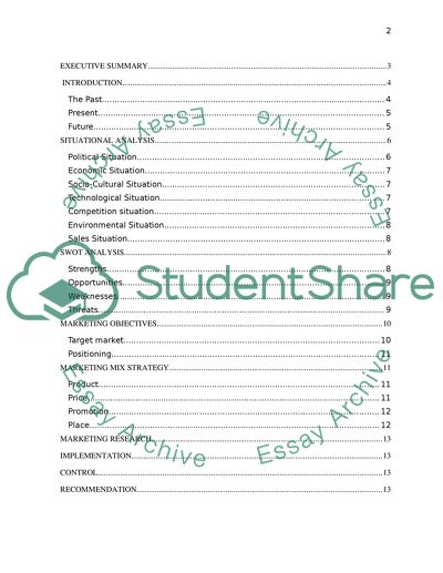 Marketing Draft for a Shoe Manufacturing