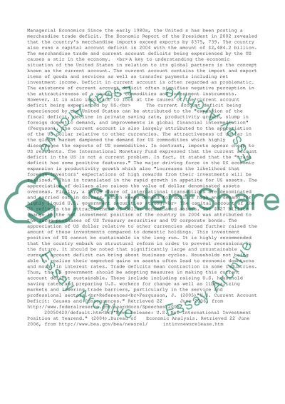 Managerial Economics in the USA