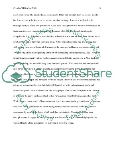 Analyzing The Glass Castle examining characters (Rex; the father)