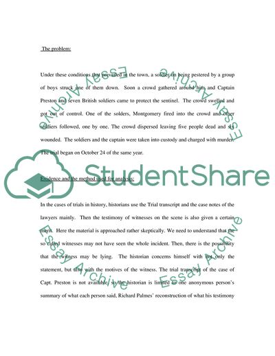 The Trial of Captain Preston