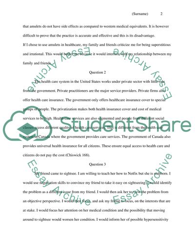 The Health Care System in the US