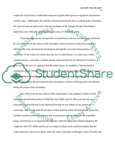 Tarantino Screenplay Reservoir Dogs