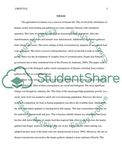 Cultural Anthropology and Lifestyle