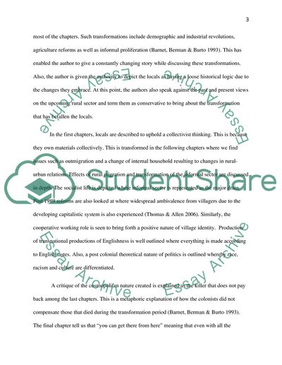 Colonial Discourse and Post-Colonial Theory