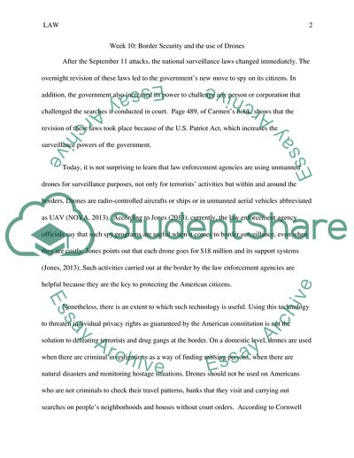 Border security issues (week 10)