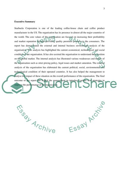 Understanding Strategic Management - Starbucks Corporation