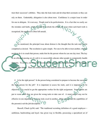 Why Delegation Is So Important