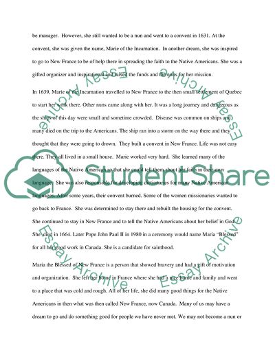 Blessed Marie of New France