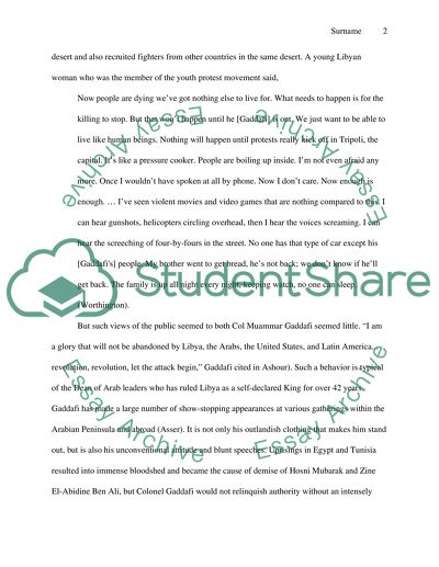 Libya and Qatars role in the Libyan Revolution