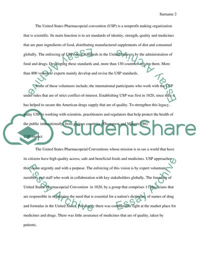 The United States Pharmacopeial Convention