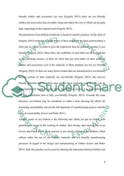 Eco Fashion, fashionable