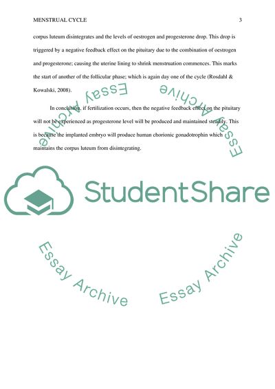 The Normal Response of Ovaries during the Menstrual Cycle