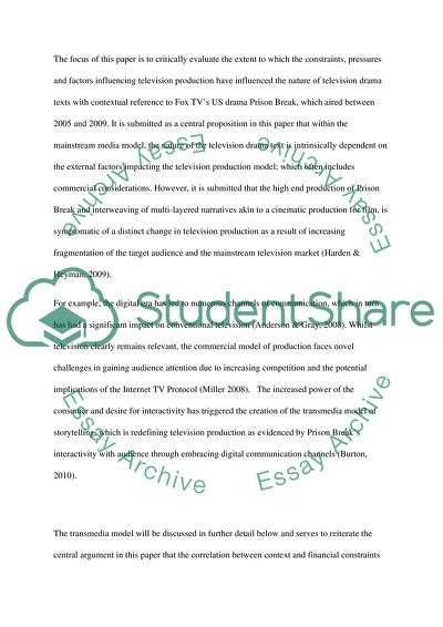 The Contexts, Pressures, and Constraints of Television Production