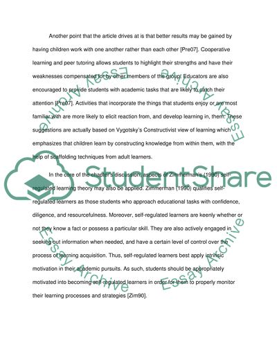 The Development of Academic Motivation: A Synopsis