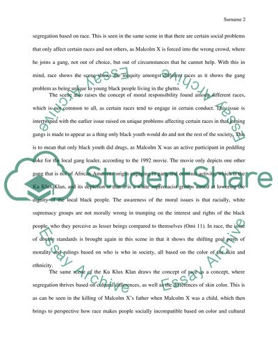 Depiction of the Concept of Race: Malcolm X