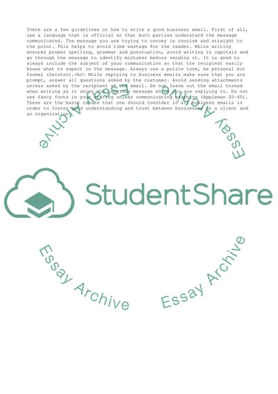 Steps to Successful Business Writing