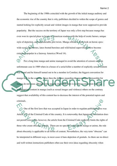 Japanese manga censorship