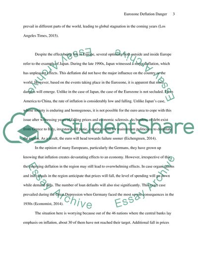 Eurozone Deflation Danger