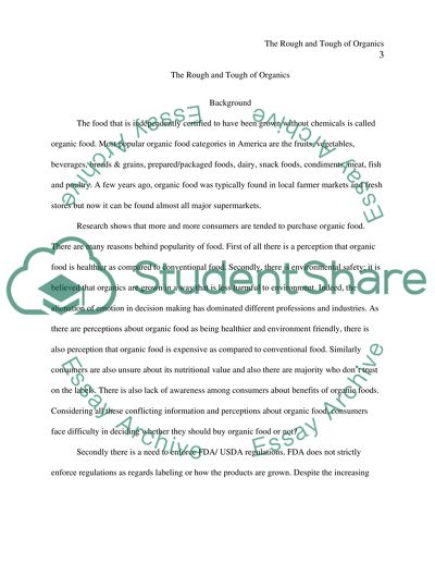 The rough and tough of organics