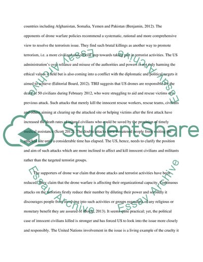 US Drone Warfare - for or against Humanity