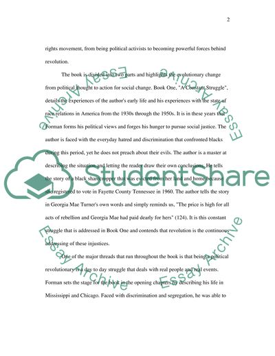 The Making Of the Black Revolutionaries