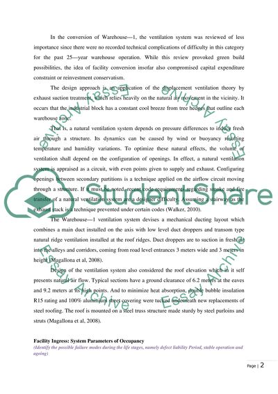 Facility Conversion: Green Building Possibilities, and Reinvestment Conservatism