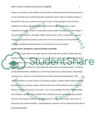 How to be an effective social worker