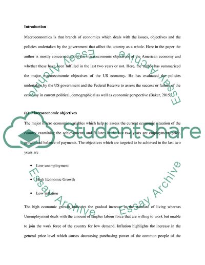 US Economic Situation