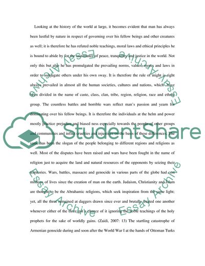 The Impact of Armenian Genocide on Further Development of Armenian Nation