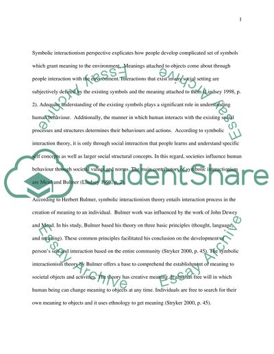 Drawing on the Work of Mead and Blumer