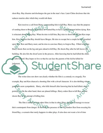 American Crime Comedy Film: In Bruges