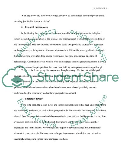 Incest and Incestuous Relationship