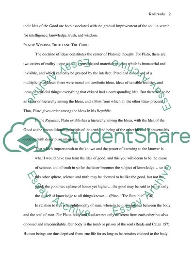 The Idea of the Good by Plato and Aristotle