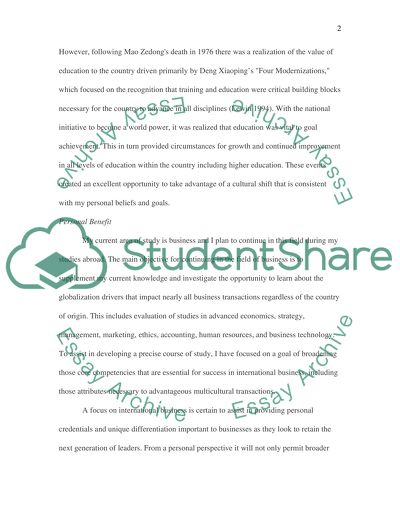 Studying Abroad in China