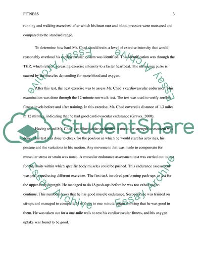 Analysis of Fitness Program of Chad Evermore