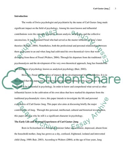 Carl Gustav Jung: Life and Personal Experiences & Significant Contributions to Psychology