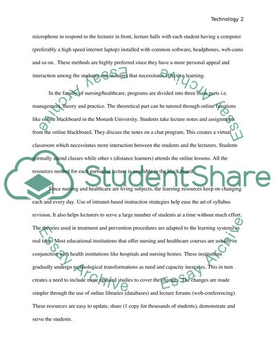 Instructional Technology of Nursing