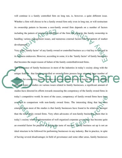 Corporate Governance and Family Business