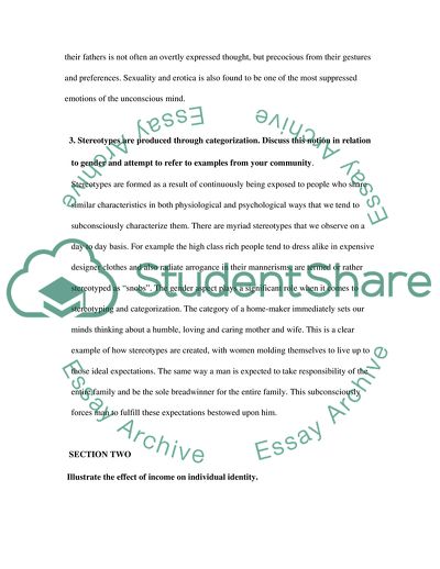 Questioning Identity: Gender, Class, Ethnicity