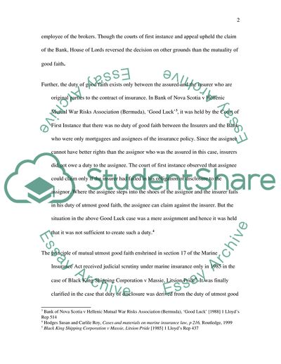 Principle of Mutual Responsibility of Disclosure
