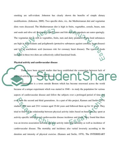 Physical activity and cardiovascular disease