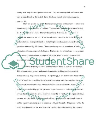 Family Involvement Model in Early Childhood Education